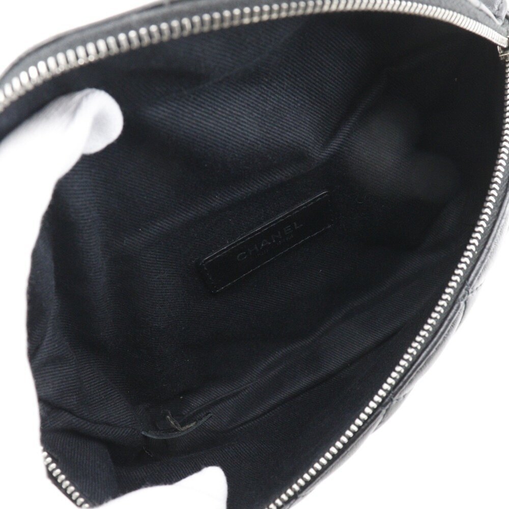 CHANEL Black Lambskin Leather Fanny Pack - Picture 8 of 16